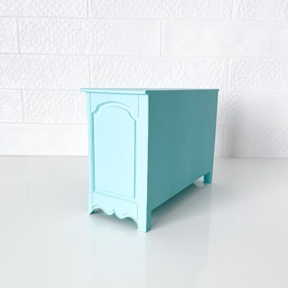 Barbie Miniature Dollhouse Cyan French Cabinet Sideboard 1:6 Scale 3D Printed - Picture 2 of 4